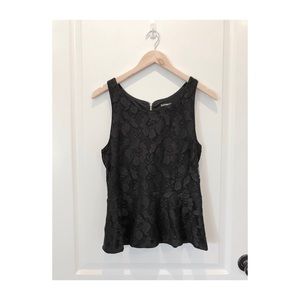 Express Lace Peplum Top
